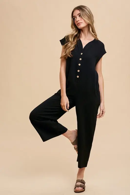 Black Wide Leg Jumpsuit online