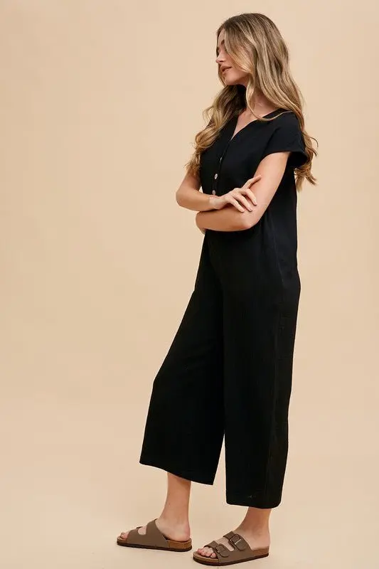 Black Wide Leg Jumpsuit online